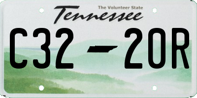 TN license plate C3220R
