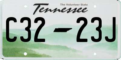 TN license plate C3223J