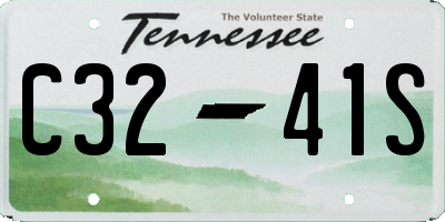 TN license plate C3241S