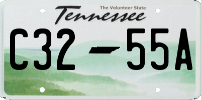 TN license plate C3255A