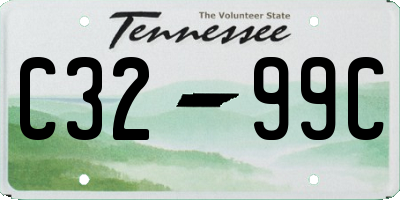 TN license plate C3299C