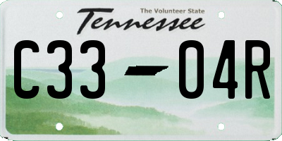 TN license plate C3304R