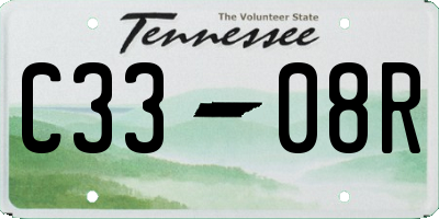 TN license plate C3308R