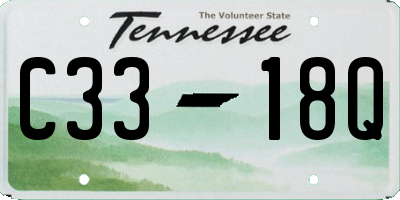 TN license plate C3318Q