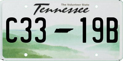 TN license plate C3319B