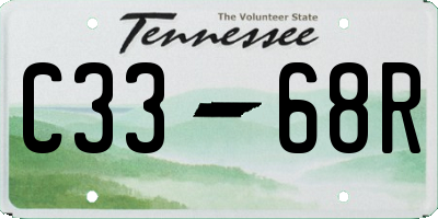 TN license plate C3368R