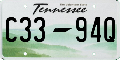 TN license plate C3394Q