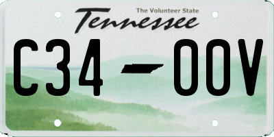TN license plate C3400V