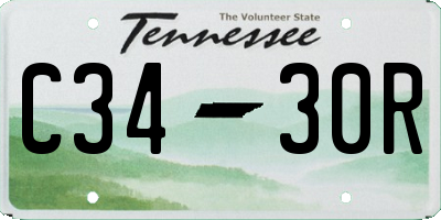 TN license plate C3430R