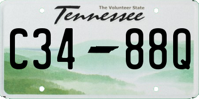 TN license plate C3488Q