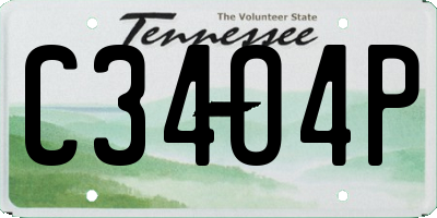 TN license plate C34O4P