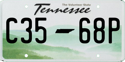 TN license plate C3568P