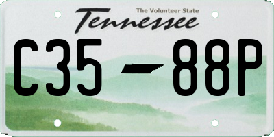 TN license plate C3588P
