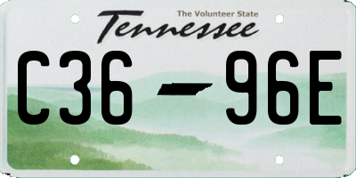 TN license plate C3696E