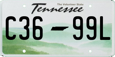TN license plate C3699L
