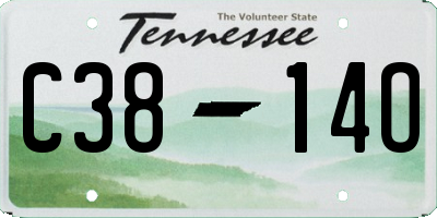 TN license plate C3814O
