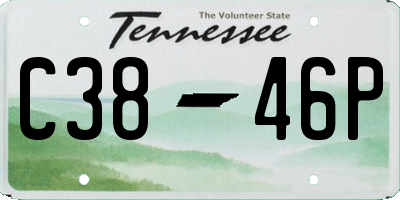 TN license plate C3846P