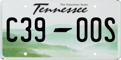 TN license plate C3900S