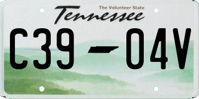 TN license plate C3904V