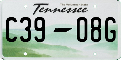 TN license plate C3908G