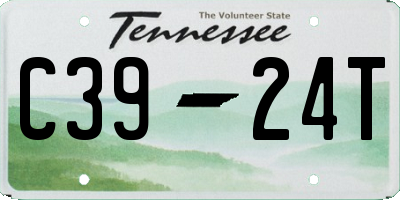 TN license plate C3924T