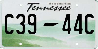 TN license plate C3944C