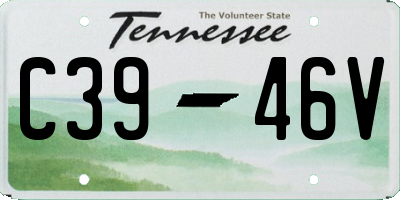 TN license plate C3946V