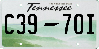 TN license plate C3970I