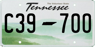 TN license plate C3970O