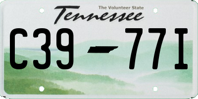 TN license plate C3977I