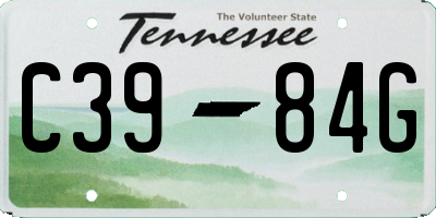TN license plate C3984G