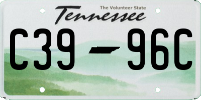 TN license plate C3996C