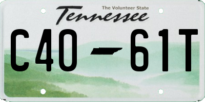TN license plate C4061T