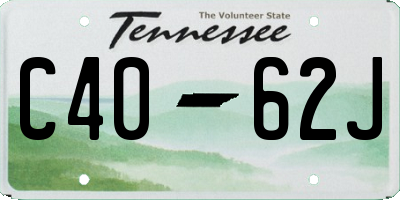 TN license plate C4062J