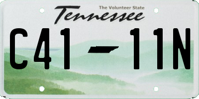 TN license plate C4111N