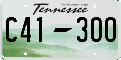 TN license plate C4130O