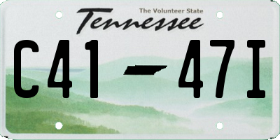 TN license plate C4147I