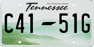 TN license plate C4151G