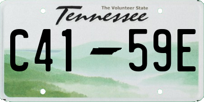 TN license plate C4159E