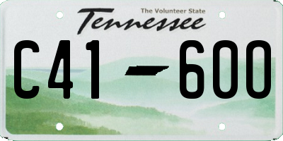 TN license plate C4160O