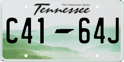 TN license plate C4164J