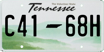 TN license plate C4168H
