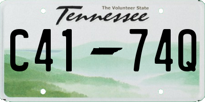 TN license plate C4174Q