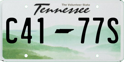 TN license plate C4177S