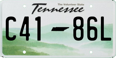 TN license plate C4186L