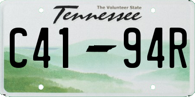 TN license plate C4194R