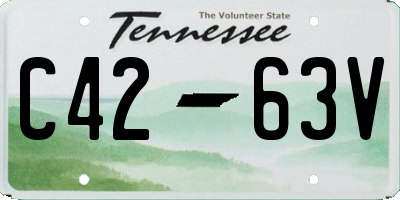TN license plate C4263V