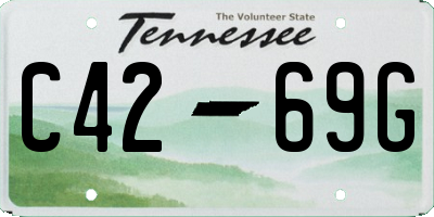 TN license plate C4269G
