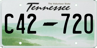 TN license plate C4272O