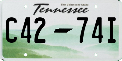 TN license plate C4274I